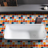 6-60 PACK Peel and Stick Tile Backsplash Self-Adhesive Decorative Waist Line Mosaic Tiles for Kitchen and Bathroom