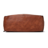 2 Pcs PU Leather Tote Bags Satchel Shoulder Bag & Purse Pouch Wallet Set Large Capacity Messenger Bags Handbag for Women