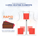 Electric USB Winter Heated Vest Jacket Warm Up Heating Pad Body Warmer Thermal