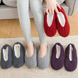 Women's Solid Color Flats Slippers Closed Toe Anti-slip Breathable Casual Shoes