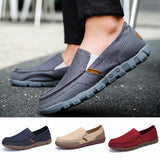 Mens Casual Shoes Lightweight Formal Office Round Toe Flat Breathable Solid Color