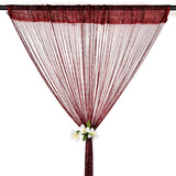 39"x78" String Door Curtain Beads Room Divider Crystal Tassel Fringe Beaded Window Panel