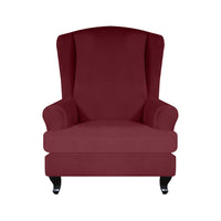 Stretch Armrest Sofa Cover Wing Back Chair Cover Elastic Spandex Armchair Slipcover Protector for Homeliving Room Office