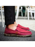 Mens Casual Shoes Lightweight Formal Office Round Toe Flat Breathable Solid Color