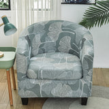 2Pcs Tub Club Chair Cover Elastic Slipcover + Cushion Cover Furniture Protector