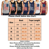 Men American Flag Sleeveless Vest Tank Top Undershirt Sports Gym Fitness T-Shirt