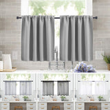 1PC Modern Solid Color Window Curtain Roman Blinds Rod Pocket Valance for Bedroom