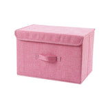 Foldable Cube Storage Bins with Lids and Handle, Large  Fabric Storage Basket Organizer Containers