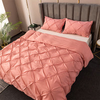 2/3Pcs Twist Flower Duvet Quilt Cover Set Queen King Size Bedding Set+Pillowcase