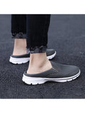 Womens Mens Slip-on Mules Slippers Comfortable Casual Flat Shoes Non-Slip