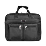 Shockproof Laptop Bag, Multi Function Business Messenger Bag Travel Briefcase Protective Notebook Handbags, 17 inch, Black