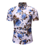 Men Hawaiian Short Sleeve Shirt Shorts Set Casual Beach Holiday Suit Loungewear