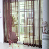 Textile 1/2X Sheer Voile Window Treatment Rod Pocket Curtain Panels for Bedroom and Living Room