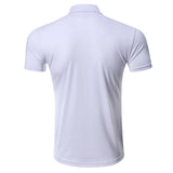 Men's Solid Color Short Sleeve Polo Shirt Casual Tops Blouse Pullover Sweatshirt