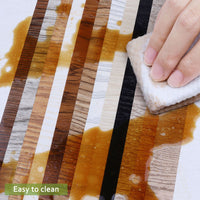 Wooden Wall Floor Planks Floor Tiles- Simple Peel and Stick Application for Kitchen Bathroom Living Room Flooring Materials