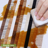 Wooden Wall Floor Planks Floor Tiles- Simple Peel and Stick Application for Kitchen Bathroom Living Room Flooring Materials