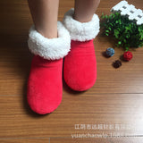 Ladies Slipper Bootie Ankle Slip on Bootee Warm Fleece Fur Line Cosy Fur US Size