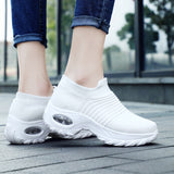 Womens Walking Shoes Air Cushion Breathable Mesh Running Shoes Trainers