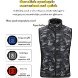 Electric USB Heated Vest Warm Body Heating Coat Jacket Men Women Winter Outwear