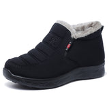 Men Winter Ankle Bootie Anti-Slip Plush Lined Short Boots Slip On Outdoor Shoes
