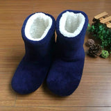 Ladies Slipper Bootie Ankle Slip on Bootee Warm Fleece Fur Line Cosy Fur US Size