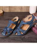 Women Summer Sandals Beach Wedge Ankle Strap Causal Comfortable Shoes