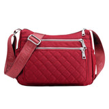 Women Crossbody Bags Waterproof Ladies Multi-Pockets Shoulder Bag Nylon Tote Bag
