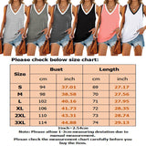 Women's V-Neck Vest Tank Top Casual Loose Sleeveless Shirt Blouse Pullover Tunic