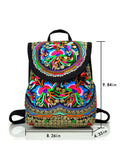 Women's Retro Handmade Embroidery Crossbody Bag Handbag Purses Shoulder Bag Tote