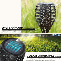 2/4/6Pcs 12LED Flame Solar Torch Light Waterproof Flickering Dancing Garden Lamp