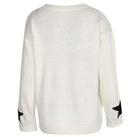 Women Winter Baggy Chunky Knit Jumper Pullover Top Sweater Sweatshirt Ladies Star Knitwear Tops