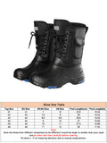 Mens Waterproof Insulated Winter Snow Boots Warm Fur Lined Hiking Boots