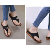 Women Open Toe Slippers Beach Sandals Flip Flops Thong Mules Wedge Casual Shoes