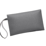 Women PU Leather Wristband Wallet Clutch Bag Phone Holder Zip Coin Purse Handbag