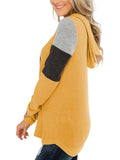 Women Long Sleeve Pockets Hoodie Sweatshirt Pullover Blouse Casual Hooded Tops