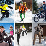 Motorcycle USB Electric Heated Gloves Windproof Cycling Skiing Winter Waterproof