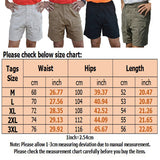Men Casual Multi-pockets Cargo Short Mens Leisure Bottoms Elastic Waist Workout Solid Color Lounge Beach Shorts