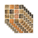6-60 PACK Peel and Stick Tile Backsplash Self-Adhesive Decorative Waist Line Mosaic Tiles for Kitchen and Bathroom