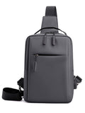 USB Charging Port Waterproof Chest Pack Backpack Men Fashion Shoulder Sling Bag Large Capacity Travel Outdoor Crossbody Daypack