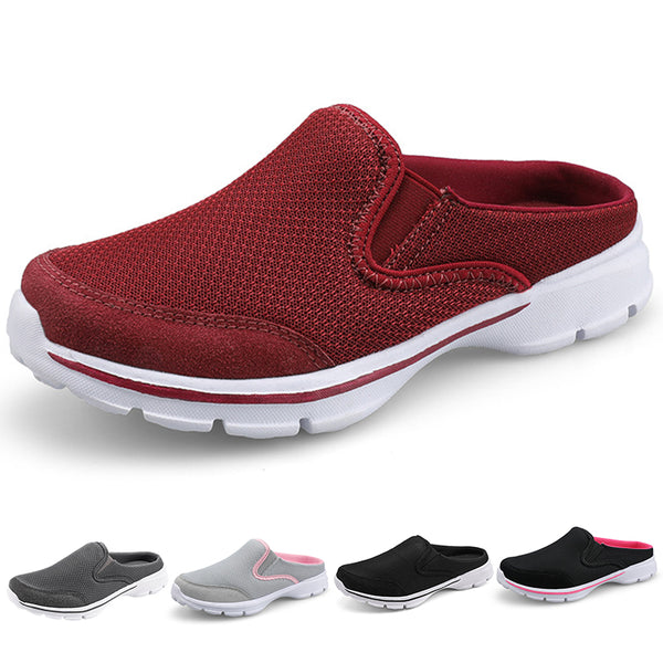 Womens Mens Slip-on Mules Slippers Comfortable Casual Flat Shoes Non-Slip