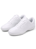 Ferndule Unisex Lightweight Round Toe Cheerleading Shoe Training Breathable Dance Sneakers Dancing Athletic Flat Cheer Shoes