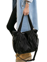 Women's Casual PU Leather Handbag Tote Satchel Shoulder Bag Purse Crossbody Bag