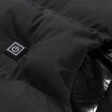 Men's Electric Vest Heated Jacket Thermal Heating Pad Winter Body Warmer 9 Areas