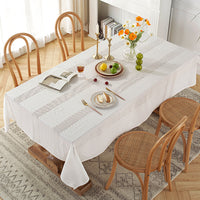 Hollow Cotton Table Cloth Cover Rectangle Square Tablecloth Kitchen Dining Decor