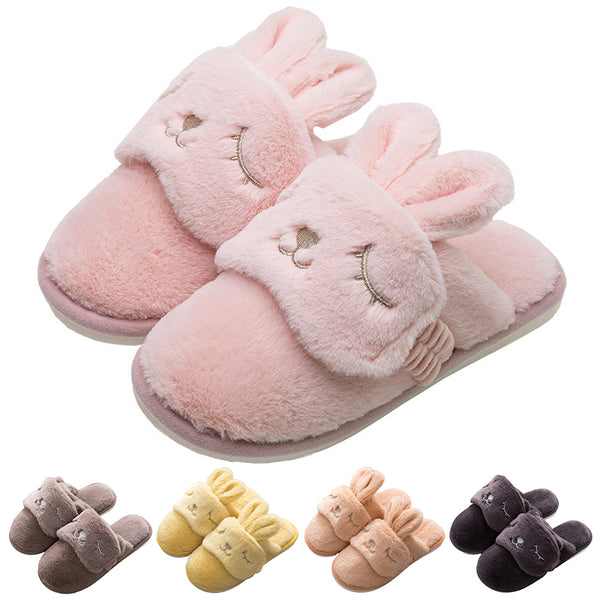 Women Men Comfy Soft Slipper Indoor Bedroom Shoes Slip-On Anti-Slip Slippers