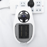 500W Portable Mini Electric Plug-In Wall Heater Handy Room Blower Fan Radiator