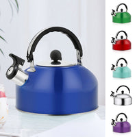 3L Stainless Steel Whistling Kettle Tea Pot Teapot With Foldable Handle Stovetop