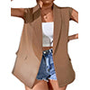 Frontwalk Casual Blazer Vest for Womens Sleeveless Suit Vest Spring Fall Cardigan Open Front Work Blazer Jacket Coat