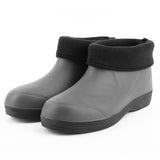 Womens Mens Waterproof Rain Boots Garden Work Slip On Ankle Booties Non Slip House Shoes