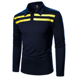 Mens Casual Long Sleeve Polo Shirt T-Shirt Tops Blouse Pullover Tunic Sweatshirt